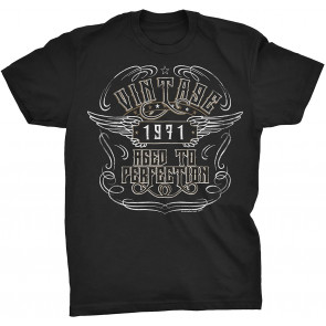 Vintage 1971 Aged To Perfection - Vintage Metal Motorcycle  T-Shirt