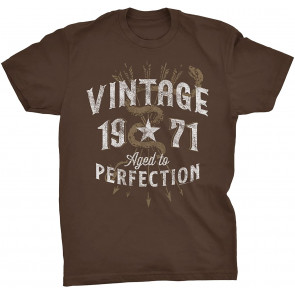 Vintage 1971 Aged To Perfection 50th Birthday Gift T-Shirt