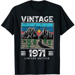 Vintage 1971 Made In 1971 50th Birthday Limited Edition T-Shirt