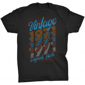 Vintage 1971 Original Parts - Retro Birthday  T-Shirt