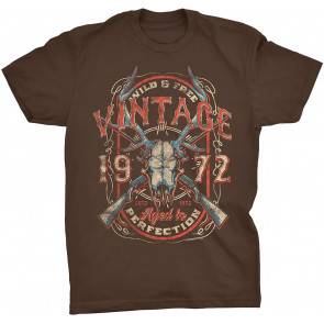Vintage 1972 Aged To Perfection - Deer Skull T-Shirt