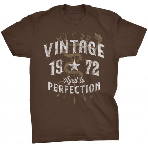 Vintage 1972 Aged To Perfection 49th Birthday Gift T-Shirt