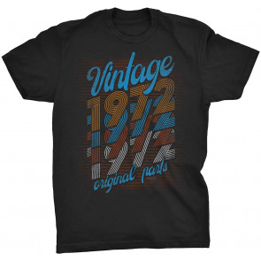 Vintage 1972 Original Parts - Retro Birthday  T-Shirt