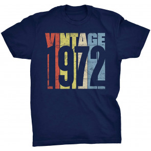 Vintage 1972 Retro Birthday Gift For Men T-Shirt