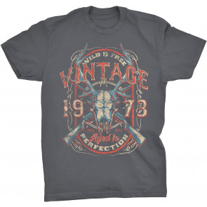 Vintage 1973 Aged To Perfection - Deer Skull T-Shirt