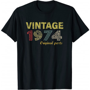 Vintage 1974 47 Year Old Bday 47th Birthday Gift Men Women T-Shirt