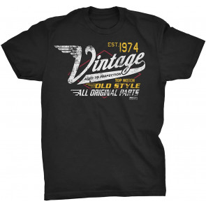 Vintage 1974 Aged To Perfection - Racing T-Shirt