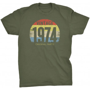 Vintage 1974 Original Parts - Retro Birthday Gift For Men T-Shirt