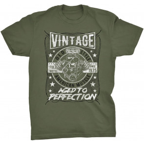 Vintage 1975 Aged To Perfection - American Muscle - 46th Birthday Gift T-Shirt