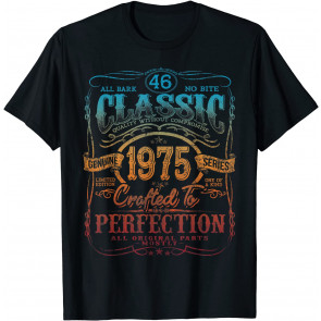 Vintage 1975 Limited Edition Gift 46 Years Old 46th Birthday T-Shirt