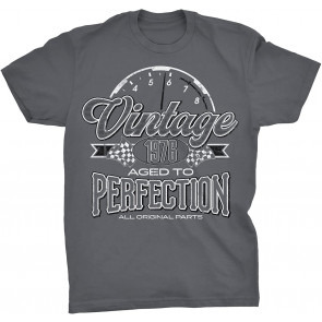 Vintage 1976 Aged To Perfection - Automotive 45th Birthday Gift T-Shirt