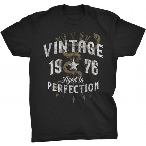 Vintage 1976 Aged To Perfection 45th Birthday Gift T-Shirt
