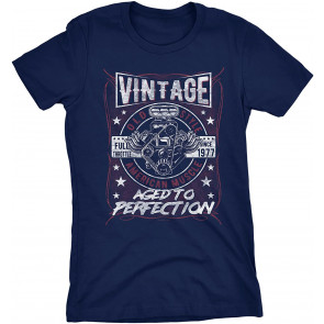 Vintage 1977 Aged To Perfection - American Muscle - 44th Birthday Gift T-Shirt