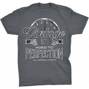 Vintage 1977 Aged To Perfection - Automotive 44th Birthday Gift T-Shirt