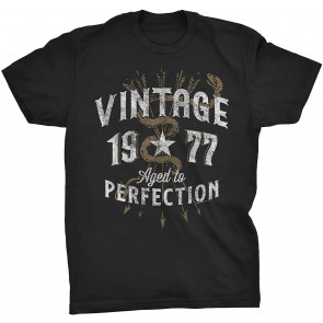 Vintage 1977 Aged To Perfection 44th Birthday Gift T-Shirt