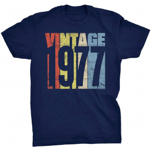 Vintage 1977 Retro Birthday Gift For Men T-Shirt