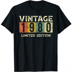Vintage 1980 Limited Edition Gift 41st Birthday T-Shirt
