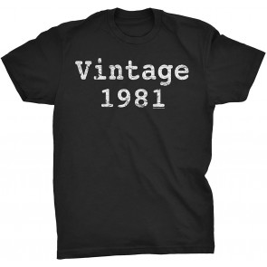 Vintage 1981 - Distressed Vintage Print T-Shirt