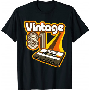 Vintage 1981 - Retro Cassette Tape T-Shirt