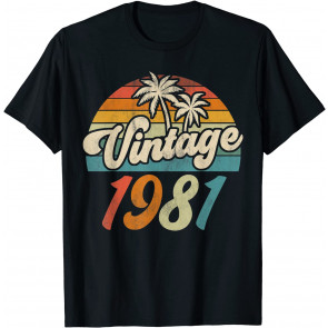 Vintage 1981 40th Birthday  T-Shirt
