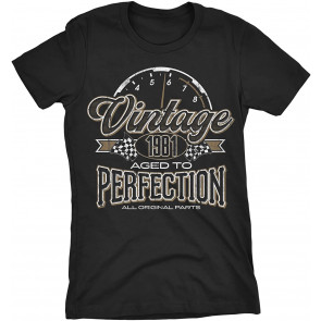 Vintage 1981 Aged To Perfection - Automotive 40th Birthday Gift T-Shirt