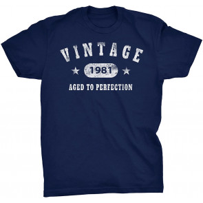 Vintage 1981 Aged To Perfection - Stars T-Shirt