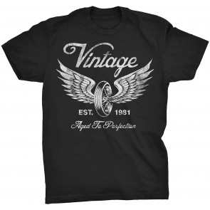 Vintage 1981 Aged To Perfection - Vintage Motorcycle Biker T-Shirt