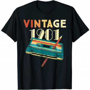 Vintage 1981 Music Cassette 40th Birthday Gifts 40 Years Old T-Shirt