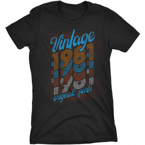 Vintage 1981 Original Parts - Retro Birthday  T-Shirt
