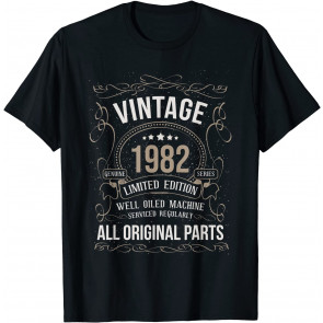Vintage 1982 39th Birthday All Original Parts Men Women T-Shirt