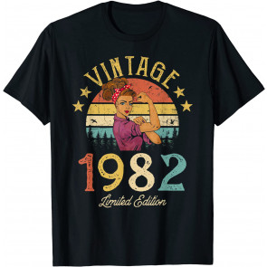 Vintage 1982 Made In 1982 39th Birthday Women 39 Years Old T-Shirt
