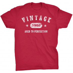 Vintage 1986 Aged To Perfection - Stars T-Shirt