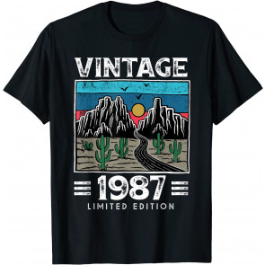 Vintage 1987 Made In 1987 34th Birthday Limited Edition T-Shirt