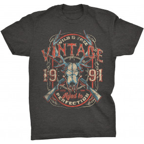 Vintage 1991 Aged To Perfection - Deer Skull T-Shirt