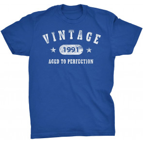 Vintage 1991 Aged To Perfection - Stars T-Shirt