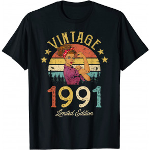 Vintage 1991 Made In 1991 30th Birthday Women 30 Years Old T-Shirt