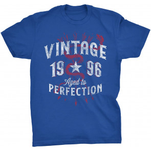 Vintage 1996 Aged To Perfection 25th Birthday Gift T-Shirt