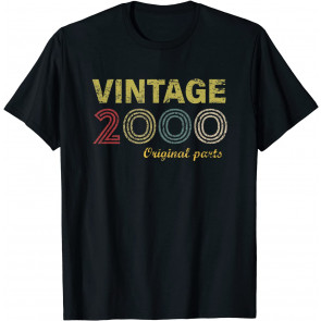 Vintage 2000 21 Years Old Bday 21st Birthday Gift Men Women T-Shirt