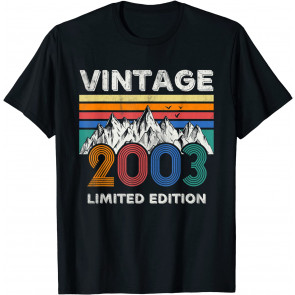 Vintage 2003 18th Birthday 18 Years Old Gift Boys Girls T-Shirt