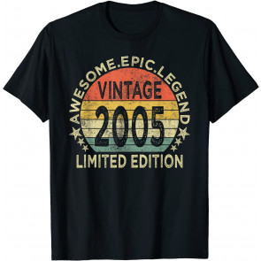Vintage 2005 Limited Edition 16 Year Old Gifts 16th Birthday T-Shirt
