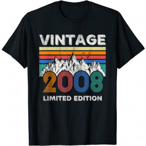 Vintage 2008 13th Birthday 13 Years Old Gift Boys Girls T-Shirt