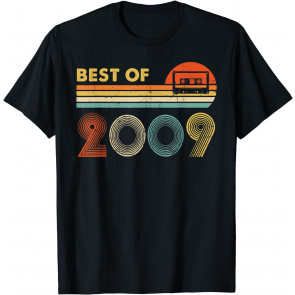 Vintage 2009 Best Of 2009 Happy 12nd Birthday 70s Retro T-Shirt