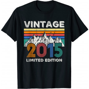 Vintage 2015 6th Birthday 6 Years Old Gift Boys Girls T-Shirt