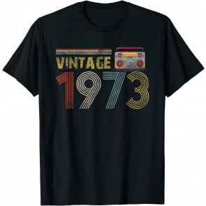 Vintage 48th Birthday 48 Years Old - Cassette Mixtape 1973 T-Shirt