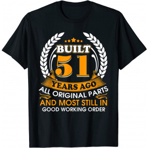 Vintage 51st Birthday Gifts 51 Years Old T-Shirt