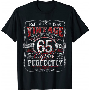 Vintage 65th Birthday 1956 Limited Edition Born In 1956 Gift T-Shirt