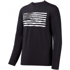 Vintage American Patriotic Flag Men's Fishing  T-Shirt