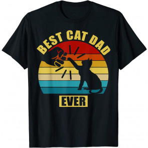 Vintage Best Cat Dad Ever T-Shirt