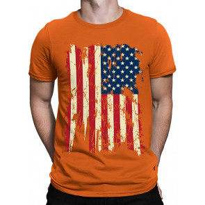 Vintage Distressed USA Flag Men's T-Shirt
