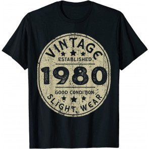 Vintage Established 1980 41st Birthday Party Retro Men T-Shirt